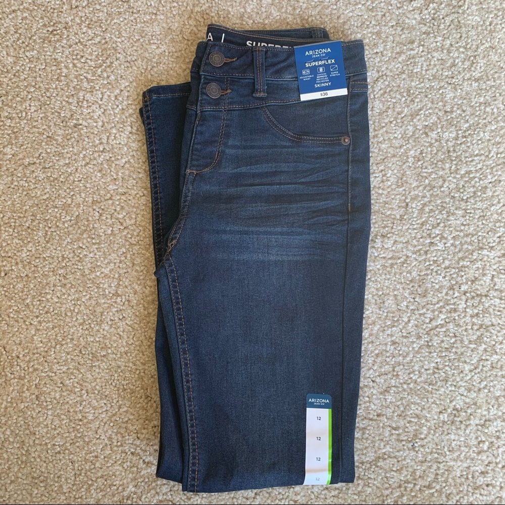 👖 NWT Girls Arizona Layla Dark Wash Skinny Jeans
